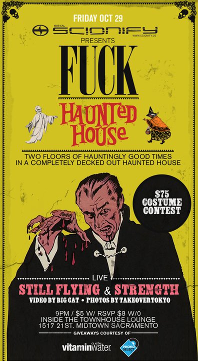 fuckfriday_haunted_halloween 2010 - townhouse - sacramento - visao media